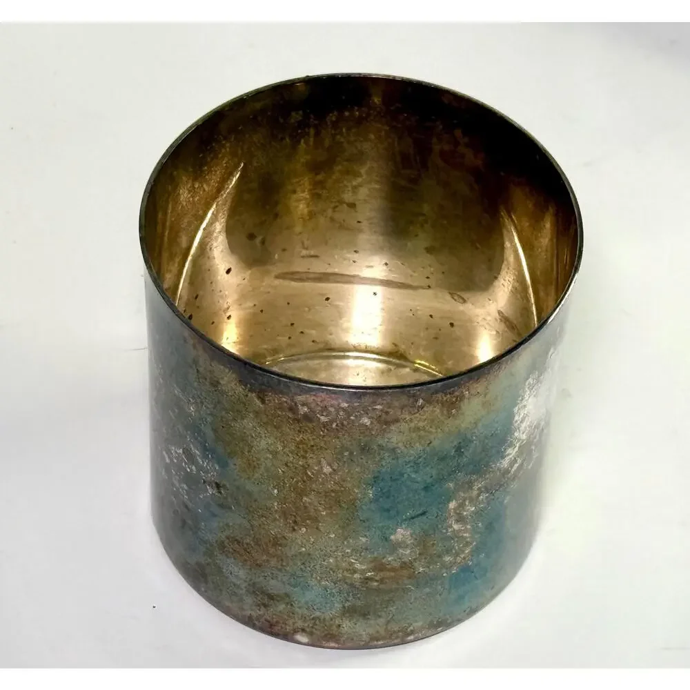 Vintage Patina Silver-Plated Cups – Valero E.P.B. Spain, Set of 5